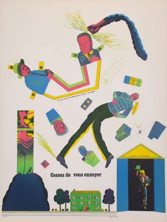 リトグラフ Segui - Sans Démagogie