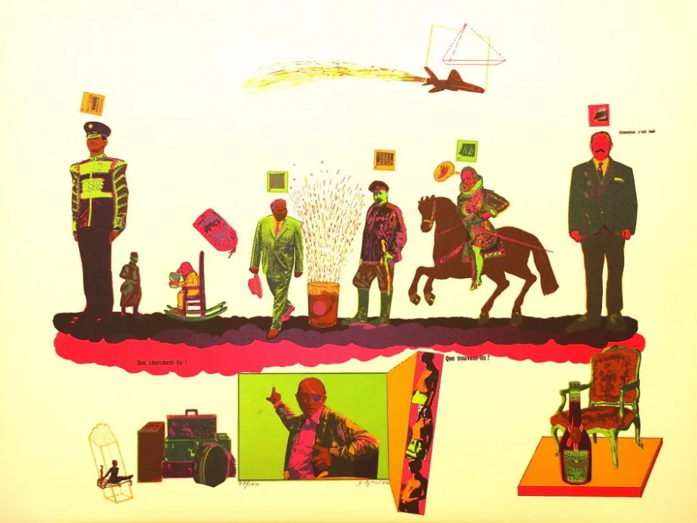 リトグラフ Segui - Sans Démagogie