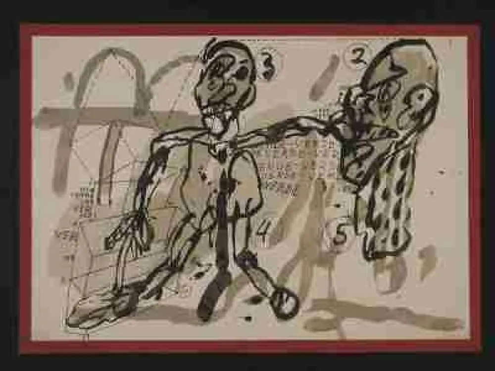 シルクスクリーン Segui - Sans titre