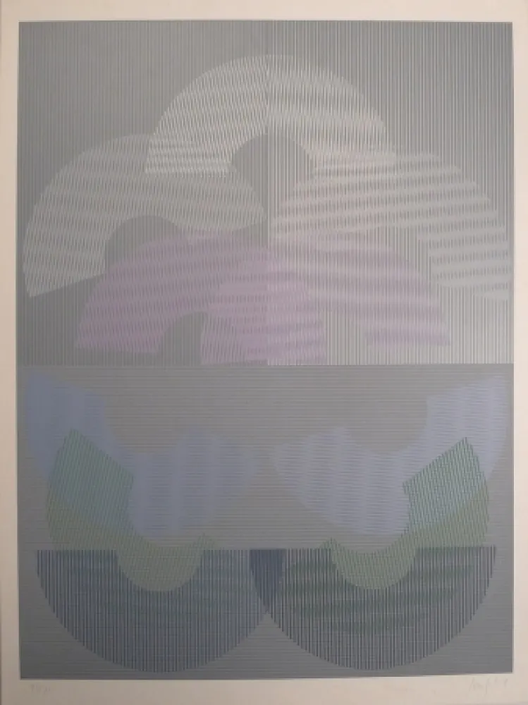 シルクスクリーン Sempere - Sin título