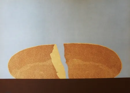 リトグラフ Serrano - Pan en azul