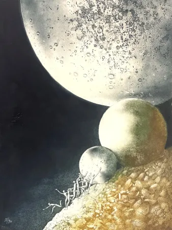 リトグラフ Serre - Les Planètes