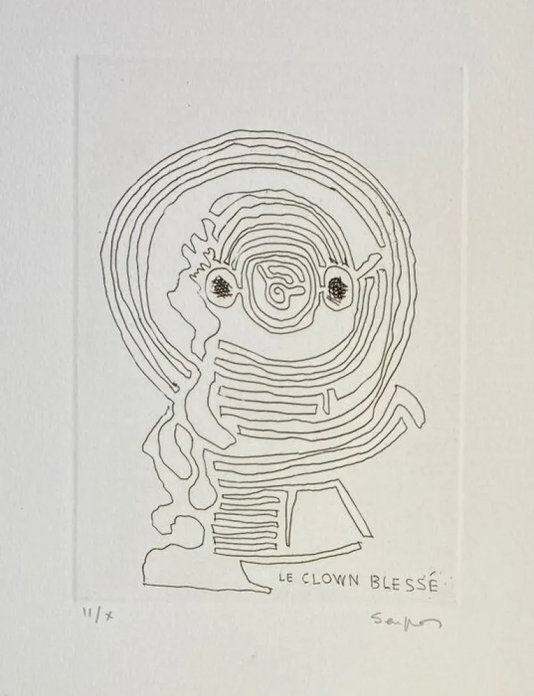 彫版 Seuphor - Onze essais de voix pour un chant du soir