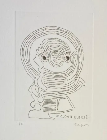 彫版 Seuphor - Onze essais de voix pour un chant du soir