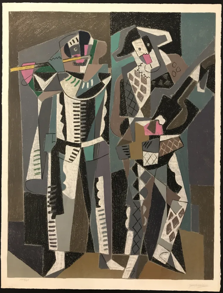 リトグラフ Severini - Commedia dell’Arte
