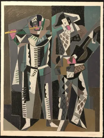 リトグラフ Severini - Commedia dell’Arte
