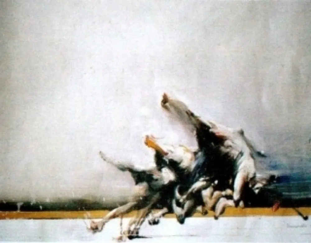 リトグラフ Shahabuddin - Sans titre