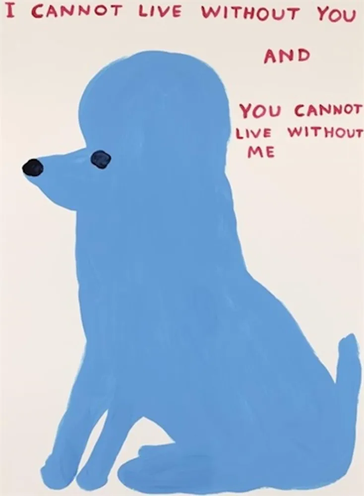 シルクスクリーン Shrigley - I Cannot Live Without You