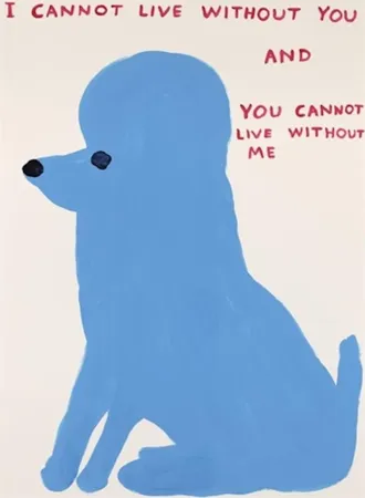 シルクスクリーン Shrigley - I Cannot Live Without You