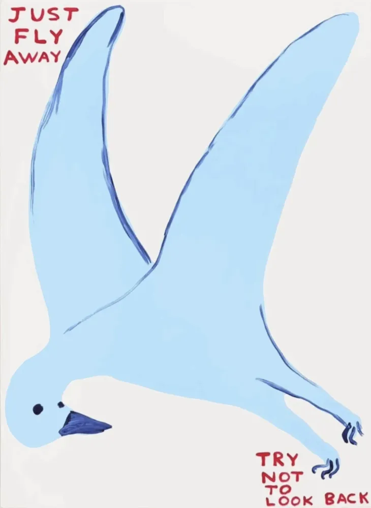 シルクスクリーン Shrigley - Just fly away