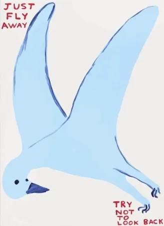 シルクスクリーン Shrigley - Just fly away