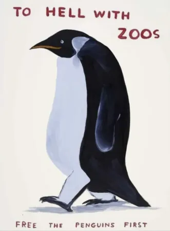 シルクスクリーン Shrigley - To Hell With Zoos