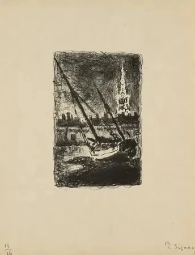 リトグラフ Signac - Saint MALO I (1927)