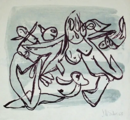 リトグラフ Silva - Sans titre 1