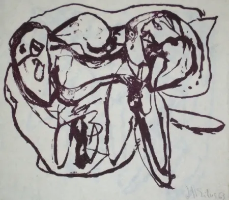 リトグラフ Silva - Sans titre 15