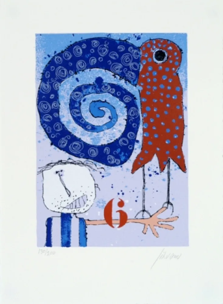 シルクスクリーン Silvain - Perchoir nr 6