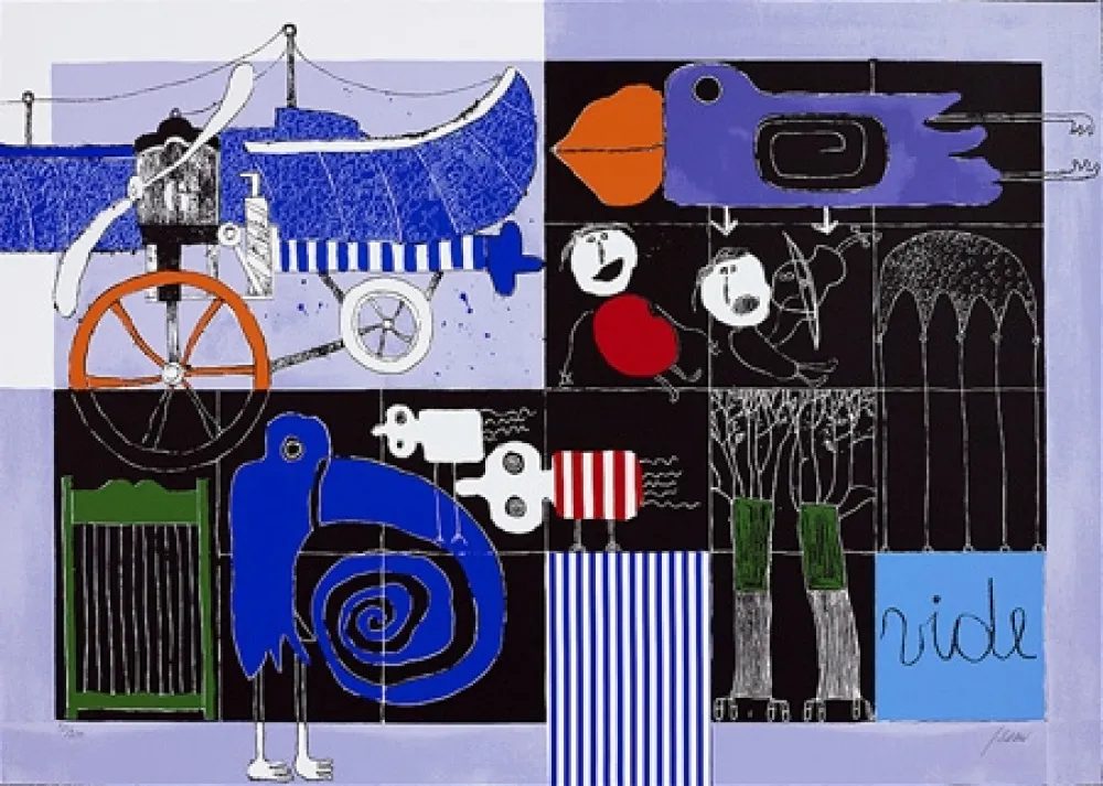 シルクスクリーン Silvain - The Blind Bird 