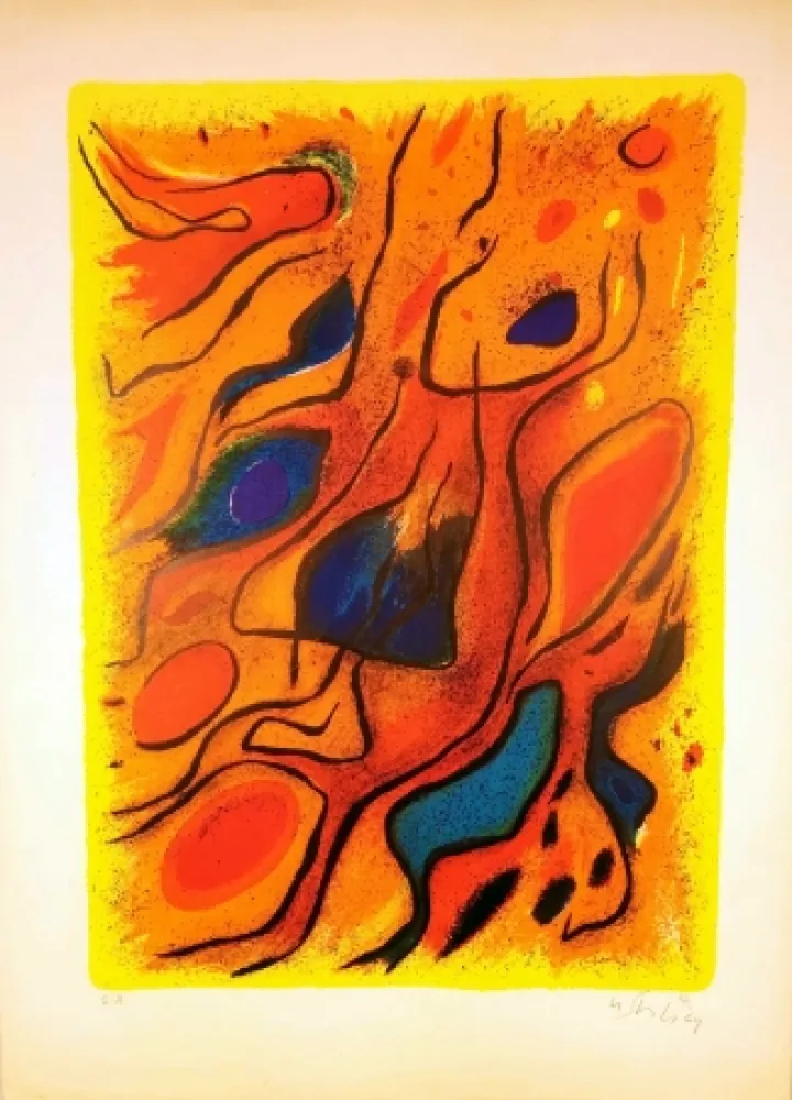 リトグラフ Singier - Composition