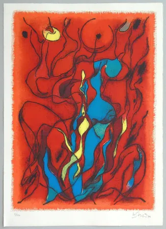 リトグラフ Singier - Hommage a Fellini