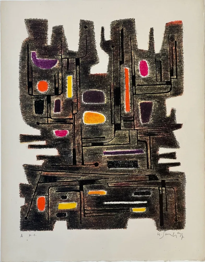 リトグラフ Singier - L'Ancêtre 