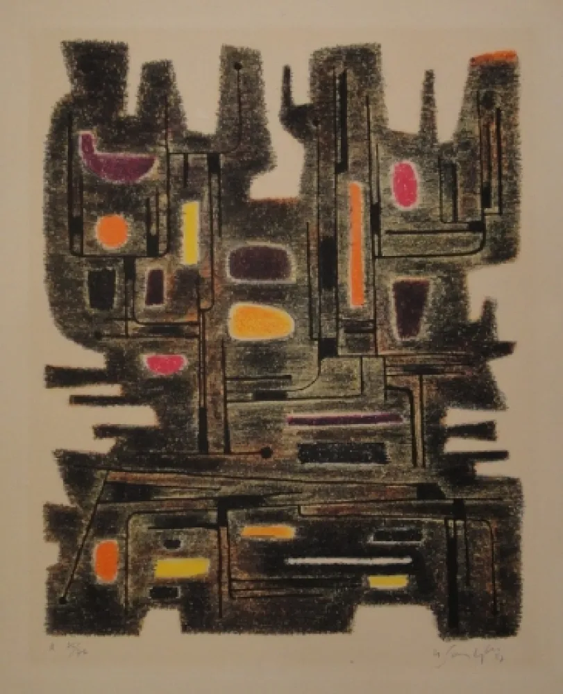 リトグラフ Singier - L’Ancêtre