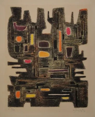 リトグラフ Singier - L’Ancêtre