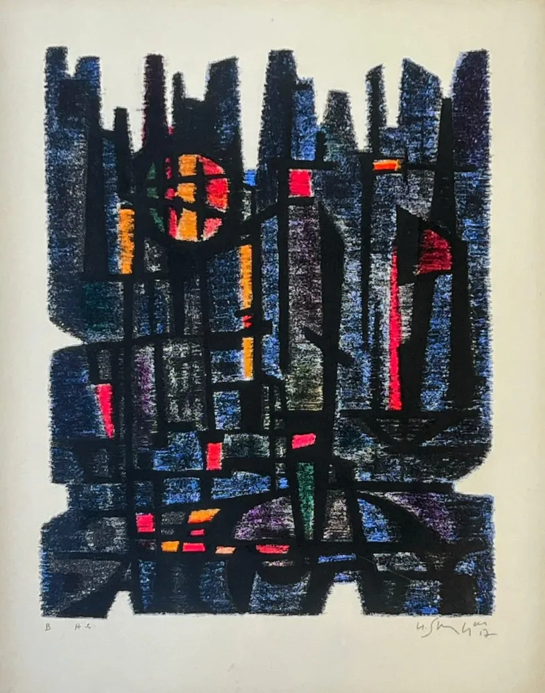 リトグラフ Singier - L'Appareil de Maître Gessner 