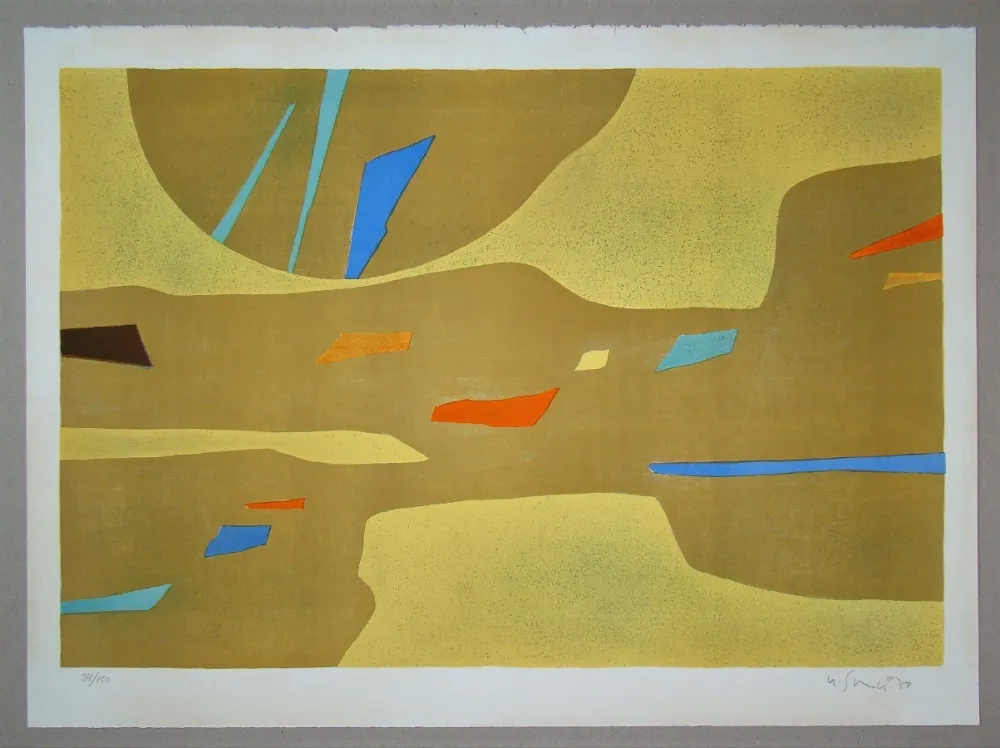 リトグラフ Singier - Provence grande lumière