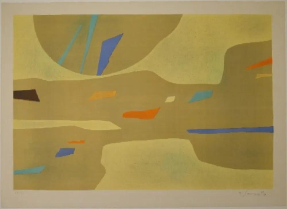 リトグラフ Singier - Provence grande lumière