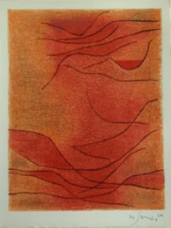 リトグラフ Singier - Rythme