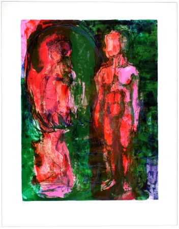 リトグラフ Siversten - Figure et faune 