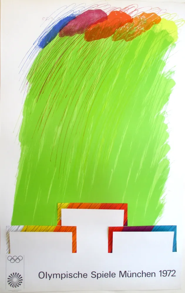 リトグラフ Smith - OL 1972, original colourlithograph on a double sheets with cut-outs