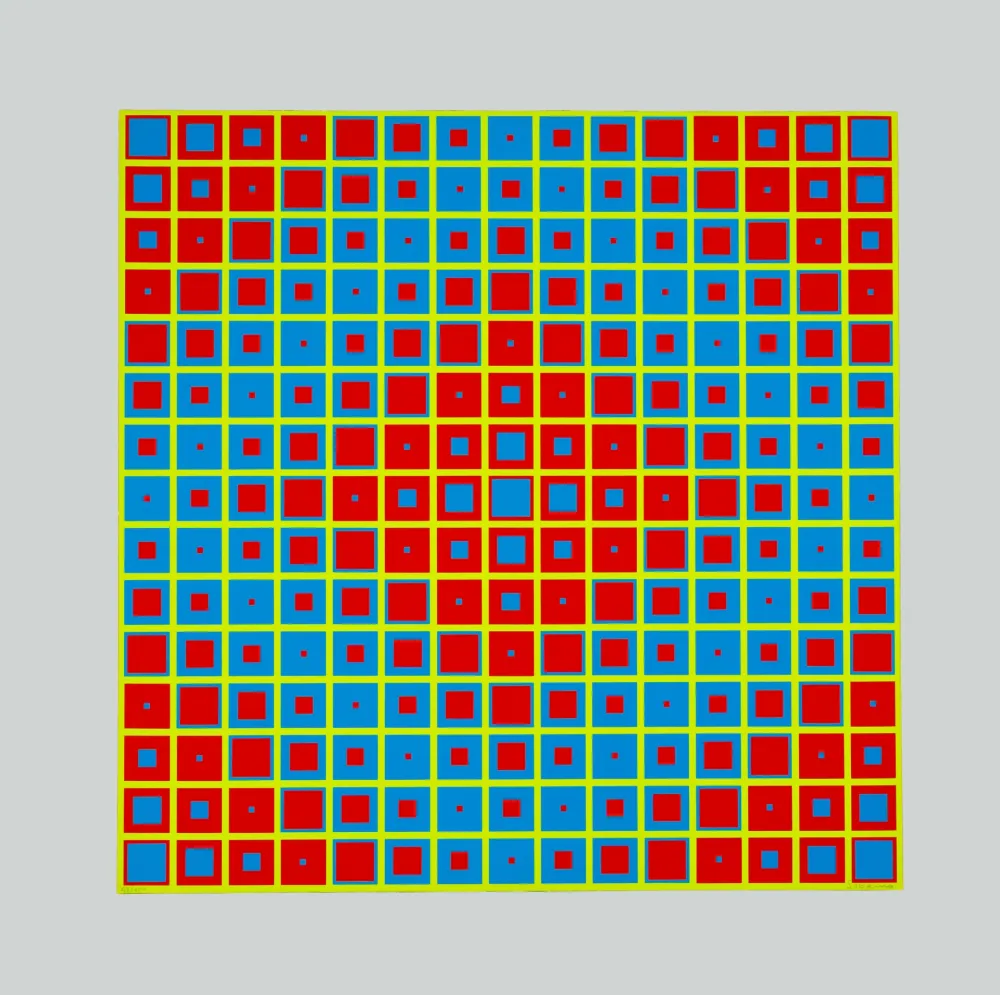 シルクスクリーン Sobrino - Composition