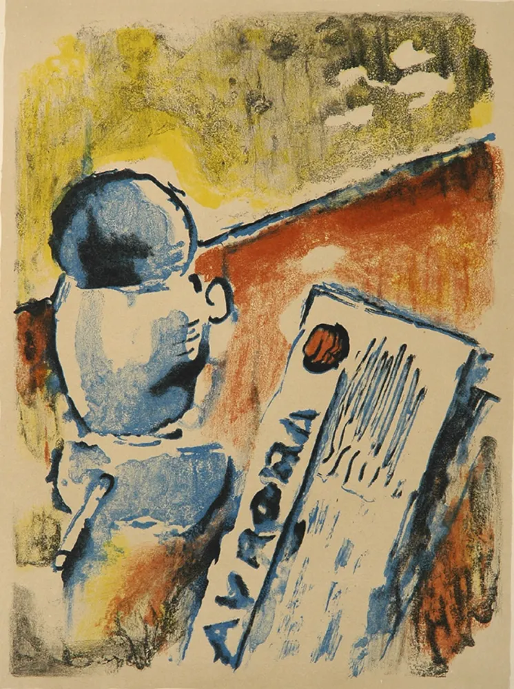 リトグラフ Soffici - Caffè