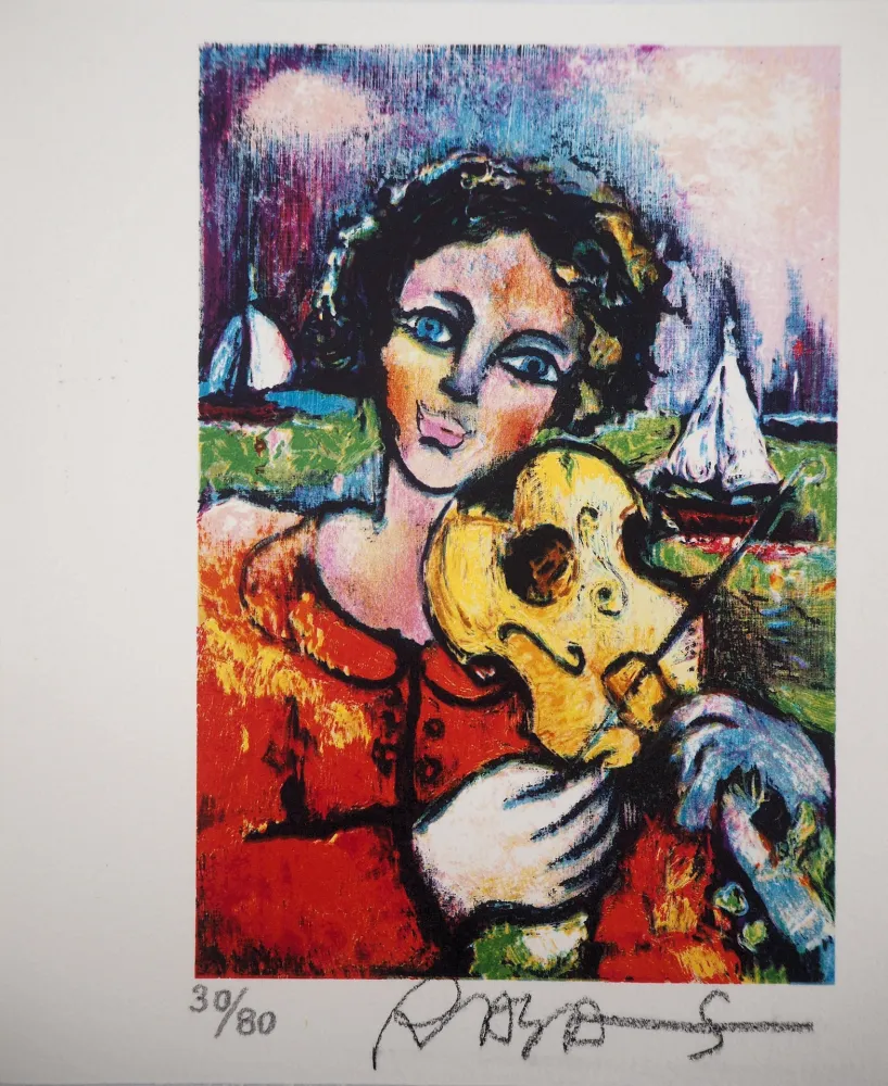 リトグラフ Sorkine -  L’amoureux au violon