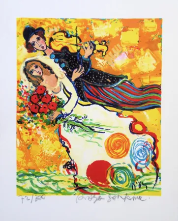 リトグラフ Sorkine -  Mariage au violon