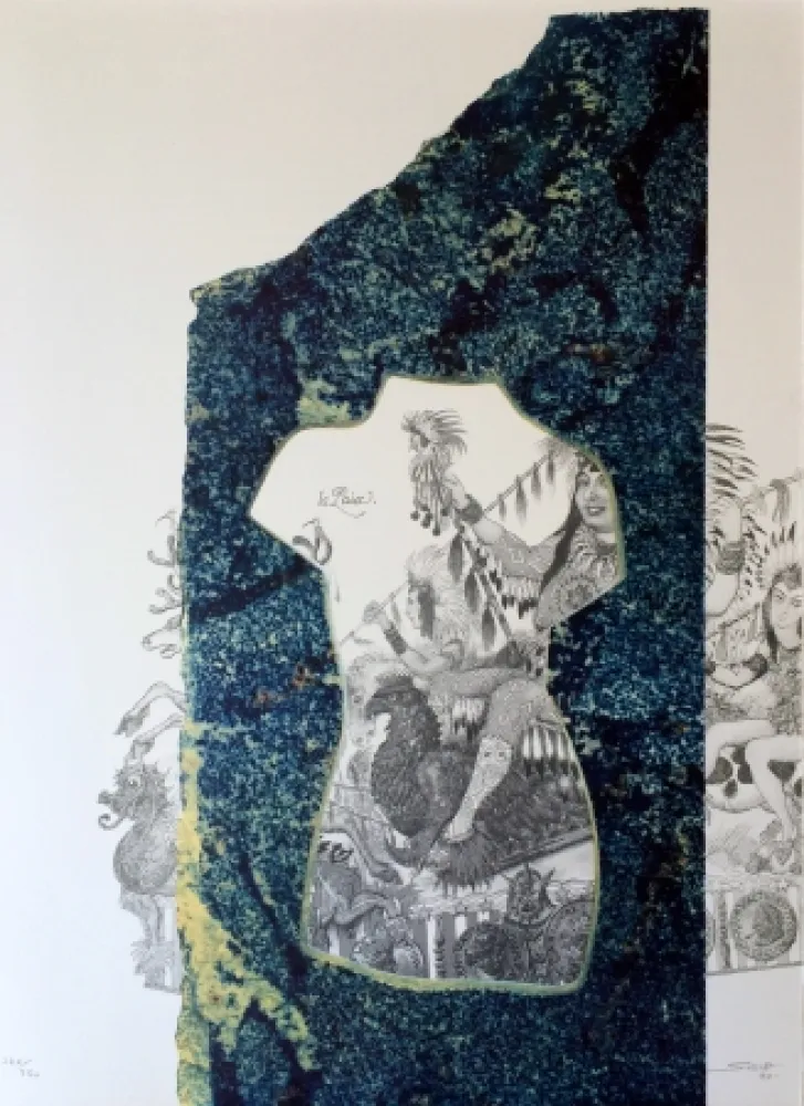 リトグラフ Sosno - La liberté Carnaval de Nice