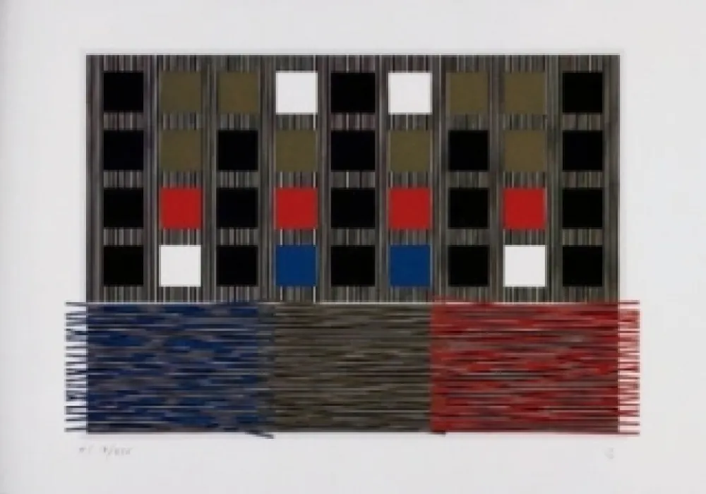 シルクスクリーン Soto - Sans titre