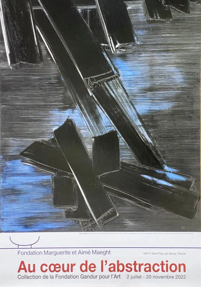 掲示 Soulages - 24 août 1958
