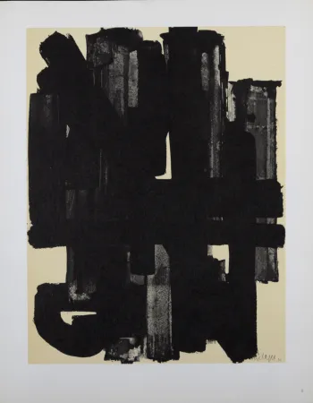 リトグラフ Soulages (After) - Composition #5, 1962