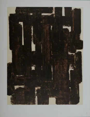 リトグラフ Soulages (After) - Composition #7, 1962
