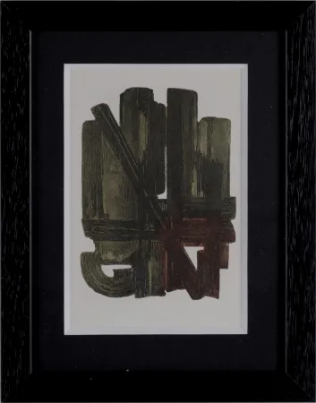 ステンシル Soulages (After) - Gouaches et gravures (I) - Framed!
