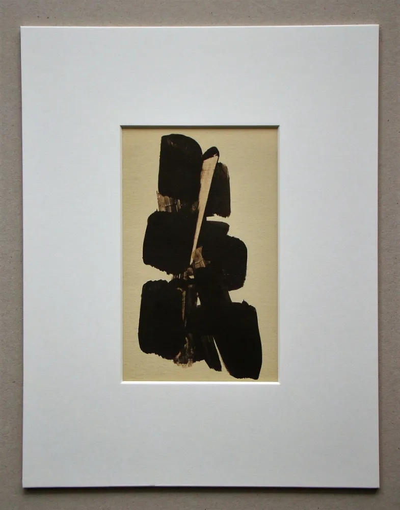 オフセット Soulages (After) - Lavis au brou de noix