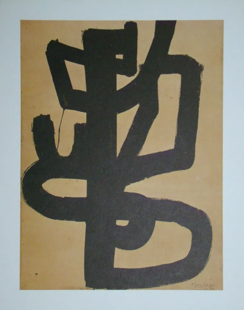リトグラフ Soulages (After) - Peinture sur papier - 1947