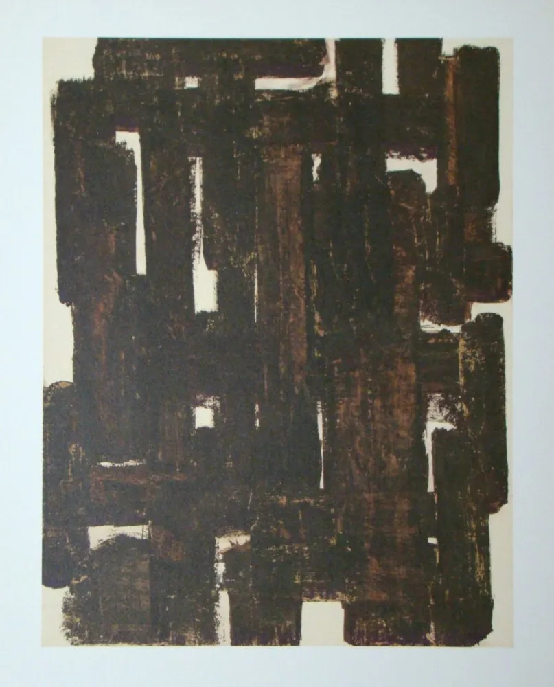 リトグラフ Soulages (After) - Peinture sur papier - 1948