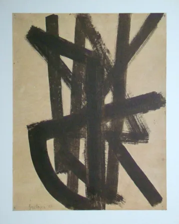 リトグラフ Soulages (After) - Peinture sur papier - 1948