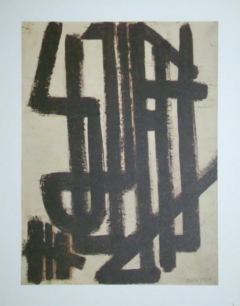 リトグラフ Soulages (After) - Peinture sur papier - 1948