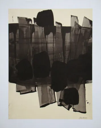 リトグラフ Soulages (After) - Peinture sur papier - 1959