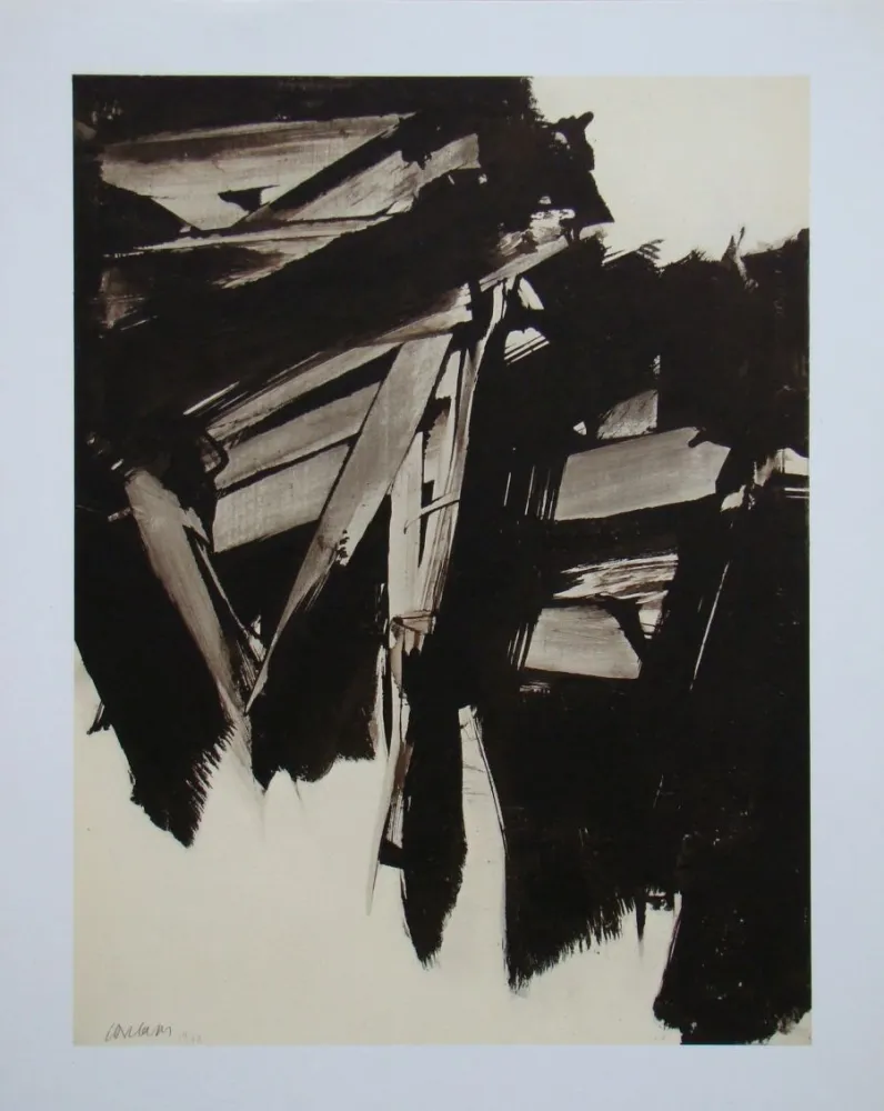 リトグラフ Soulages (After) - Peinture sur papier - 1960