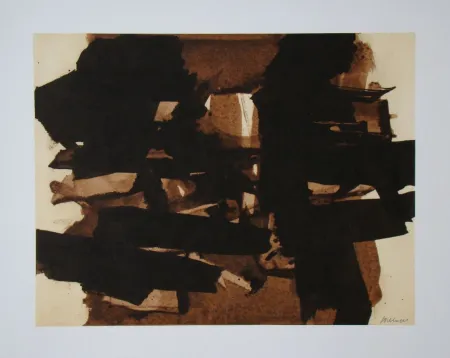 リトグラフ Soulages (After) - Peinture sur papier - 1960